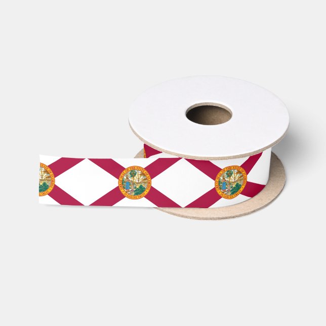 Florida State Flag Satin Ribbon (Spool)