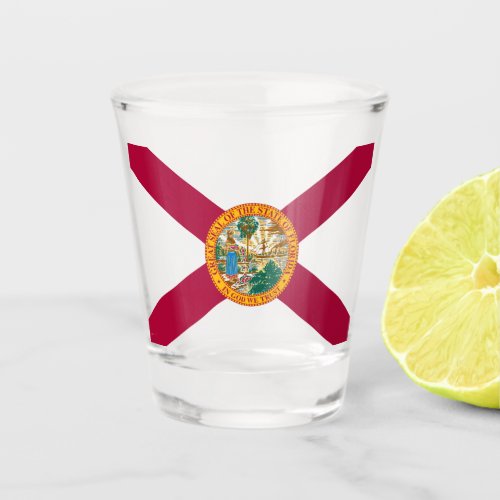 Florida State Flag Shot Glass