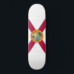 Florida State Flag Skateboard<br><div class="desc">This design features the flag of the US state of Florida, which is located in the southeastern region of the United States. It is one of the most populous states in the US, and one of the richest. Spanish explorer Juan Ponce de León named the region "la Florida", which means...</div>