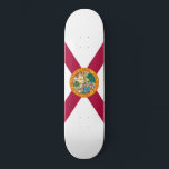 Florida State Flag Skateboard<br><div class="desc">This design features the flag of the US state of Florida, which is located in the southeastern region of the United States. It is one of the most populous states in the US, and one of the richest. Spanish explorer Juan Ponce de León named the region "la Florida", which means...</div>
