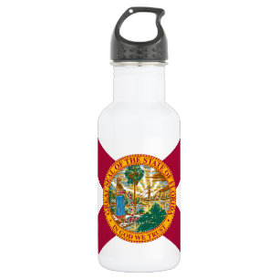 Florida State Flag Stainless Steel Water Bottle
