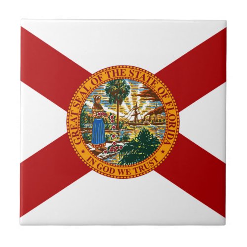 Florida State Flag Tile