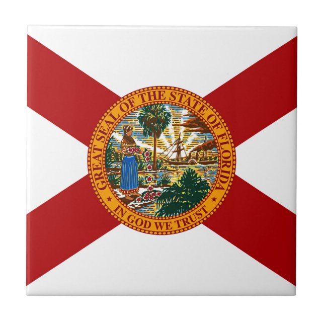 Florida State Flag Tile (Front)
