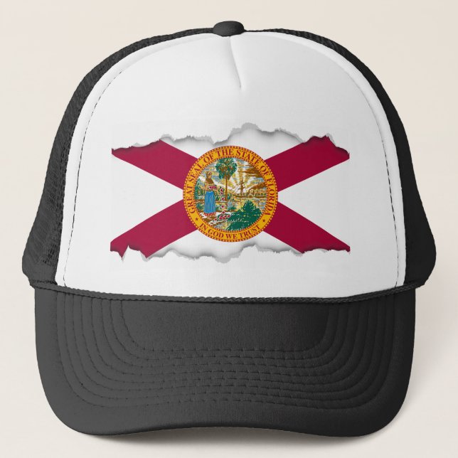 Florida State Flag Trucker Hat (Front)