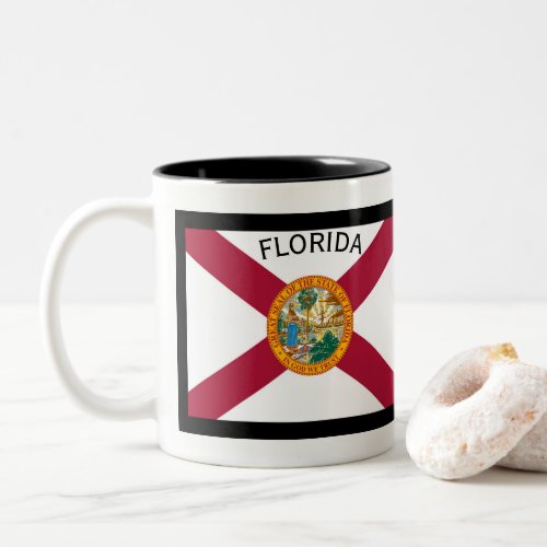 Florida State Flag Two Tone Mug by Janz