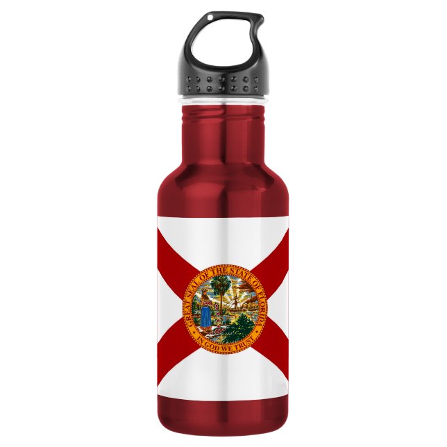 Florida State Flag Water Bottle (Front)