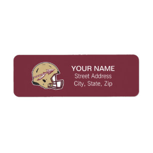 Florida State Football Helmet Label