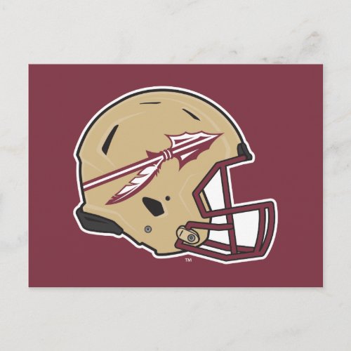 Florida State Football Helmet Postcard
