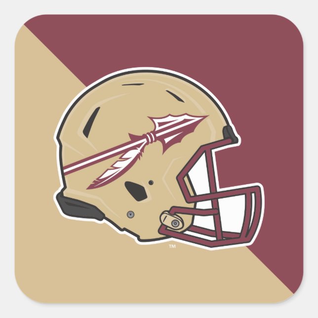 Florida State Football Helmet Square Sticker (Front)