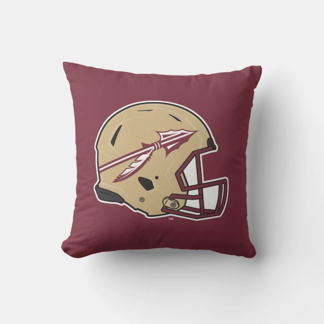 Florida State Football Helmet Throw Pillow (Front)