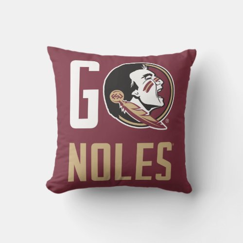 Florida State Go Noles Throw Pillow