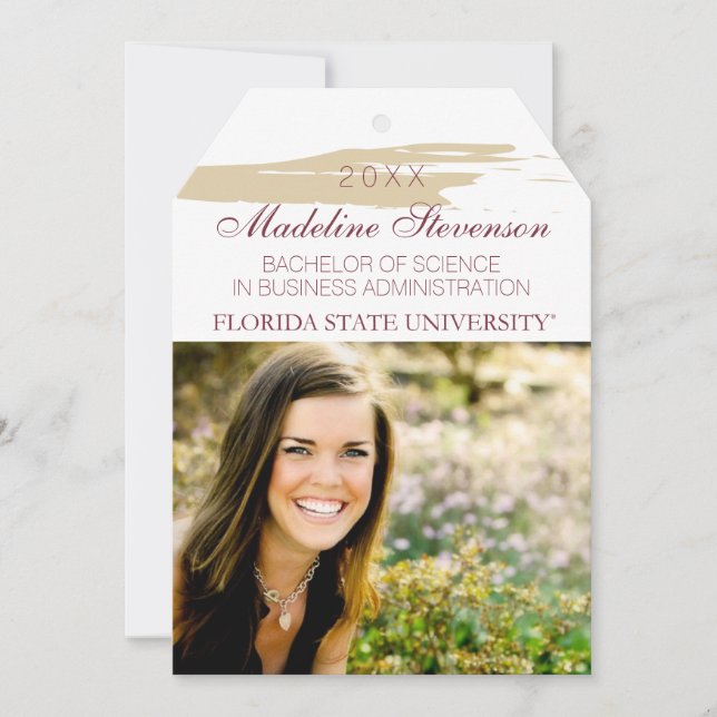 Florida State Graduation Announcement (Front)