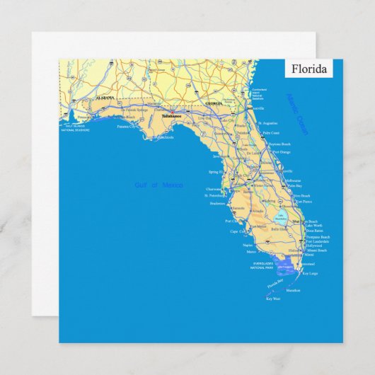 Florida state map (Front/Back)