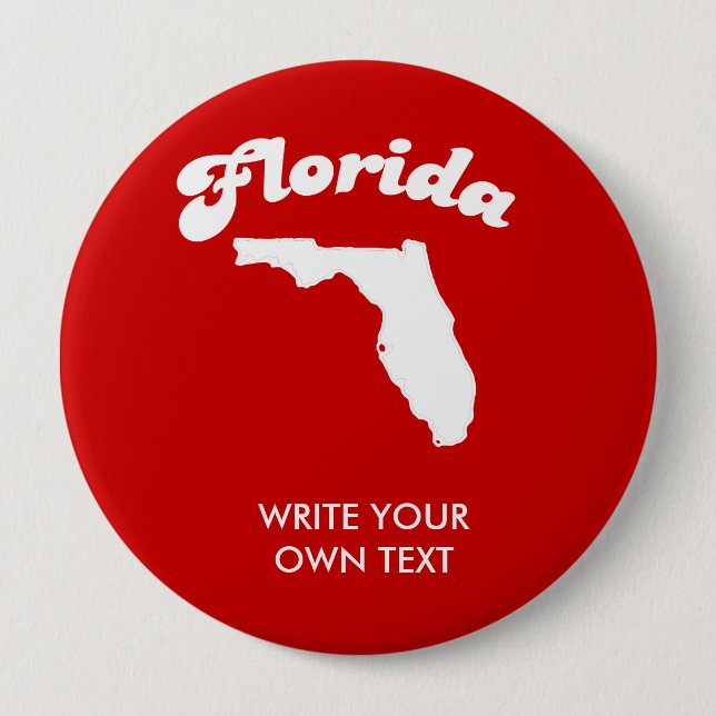 FLORIDA STATE MOTTO T-SHIRT T-shirt Button (Front)