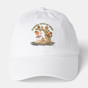 Florida State of Mind Retro Flamingo Sailboat Gift Hat