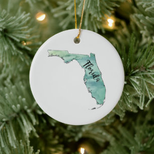 Florida State Painting Illustration Ornament