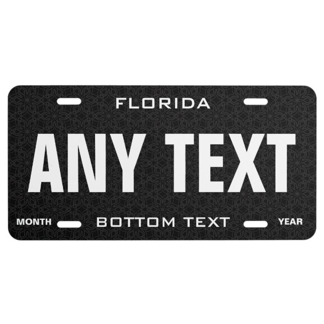 FLORIDA State Personalized Auto License Plate (Front)
