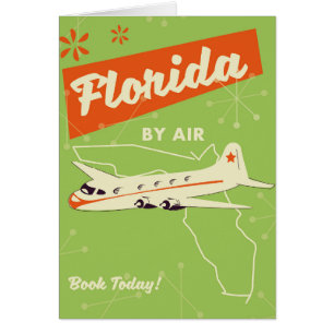 Florida State retro poster. Cards