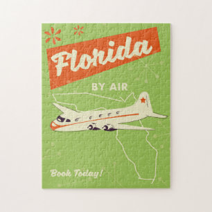Florida State retro poster. Jigsaw Puzzle