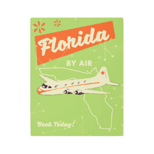 Florida State retro poster. Metal Print