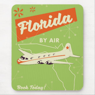 Florida State retro poster. Mouse Pad