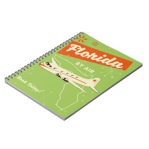 Florida State retro style poster. Notebook