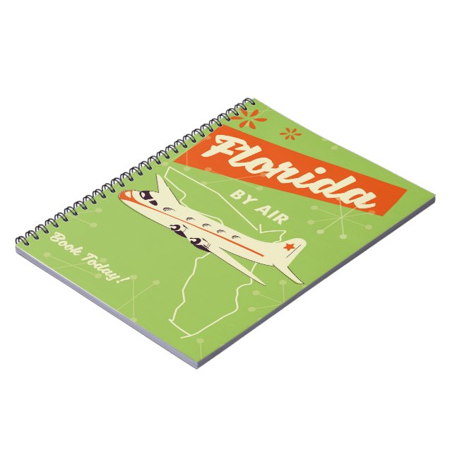 Florida State retro style poster. Notebook (Left Side)