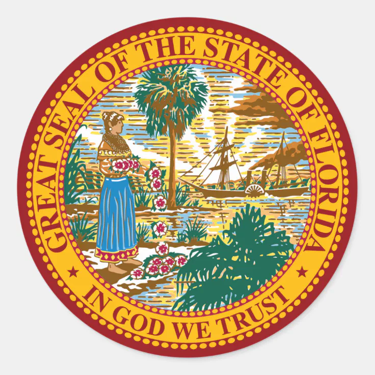 Florida State Seal Zazzle 7931