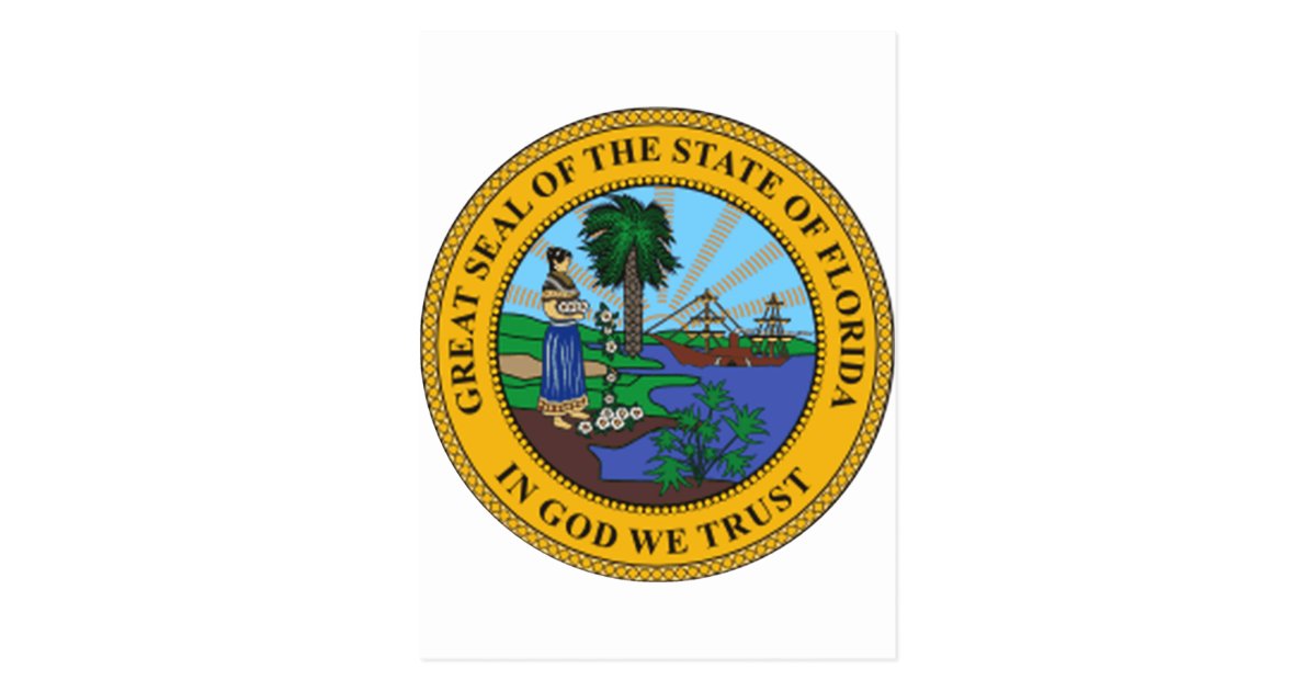 Florida State Seal Postcard | Zazzle