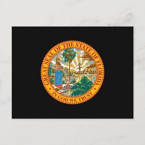 Florida State Seal Postcard