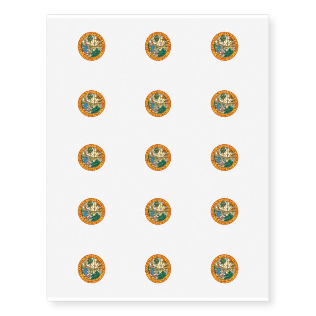 Florida State Seal Temporary Tattoos (Front)