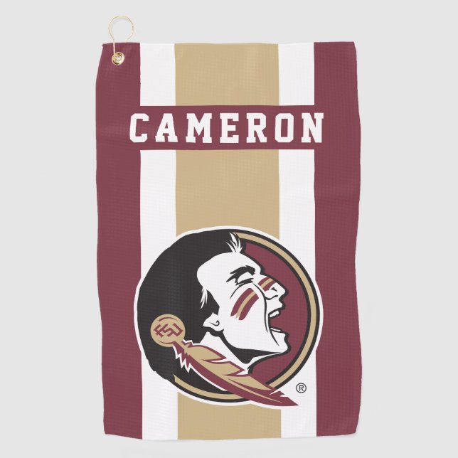 Florida State Seminole - Add Your Name Golf Towel (Front)