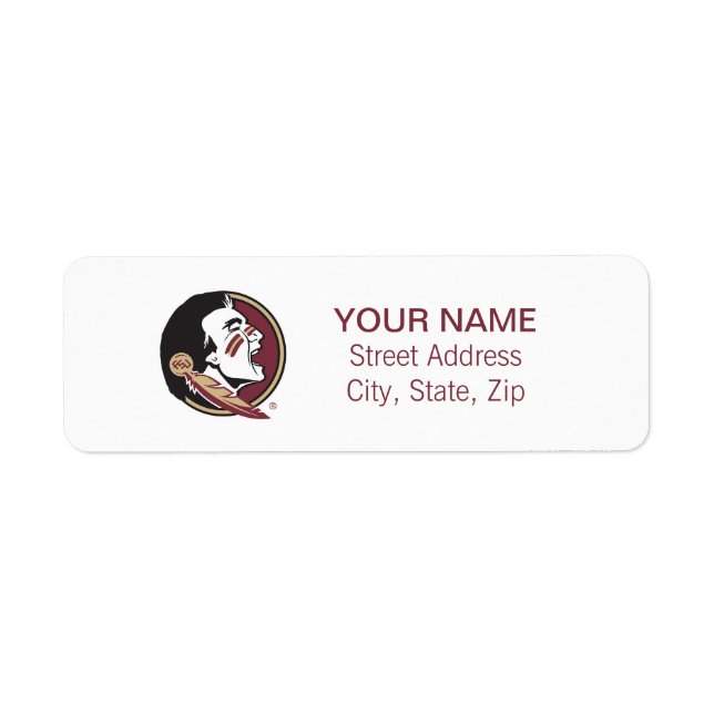 Florida State Seminole Label (Front)