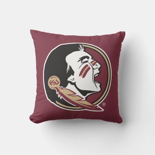 Florida State Seminole Throw Pillow
