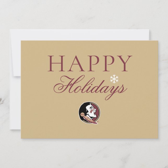 Florida State Seminoles Holiday Card (Front)