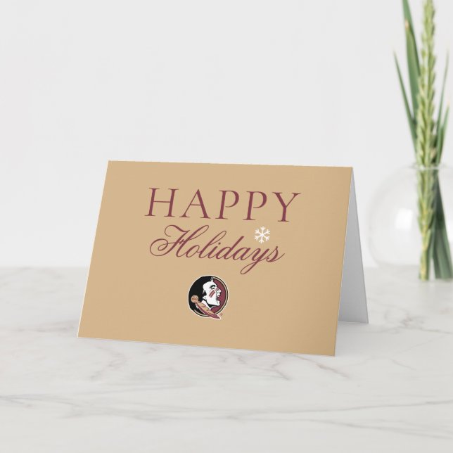 Florida State Seminoles Holiday Card (Front)