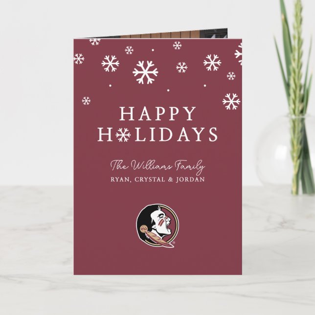 Florida State Seminoles Holiday Card (Front)
