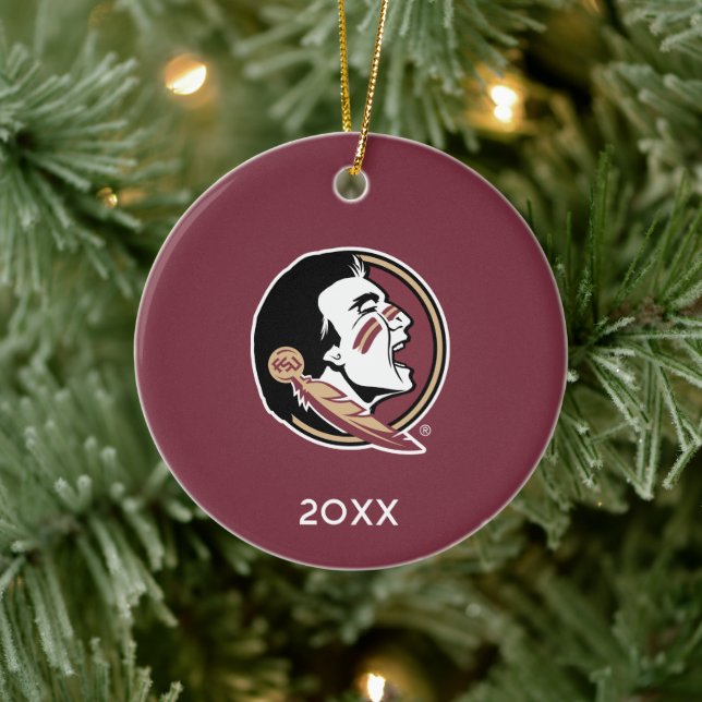 Florida State Seminoles Holiday Ceramic Ornament (Tree)