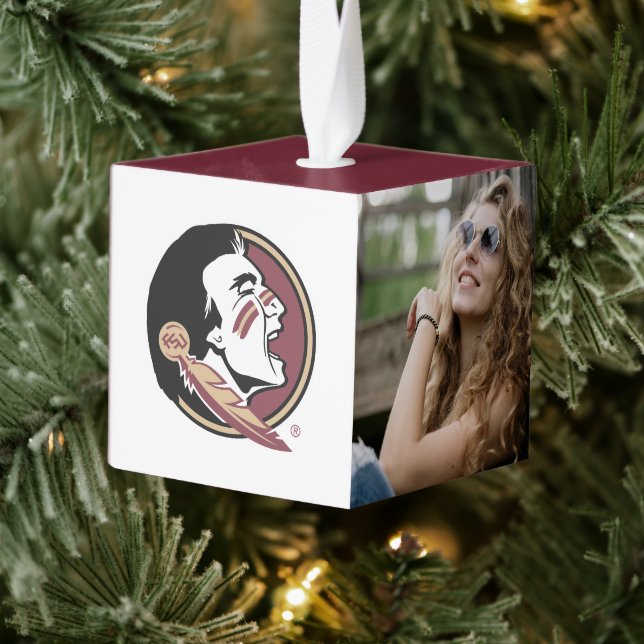 Florida State Seminoles Holiday Cube Ornament (Tree)