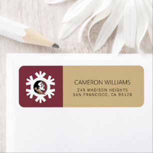 Florida State Seminoles Holiday Label