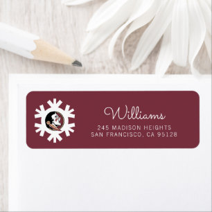 Florida State Seminoles Holiday Label