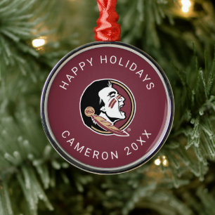 Florida State Seminoles Holiday Metal Ornament