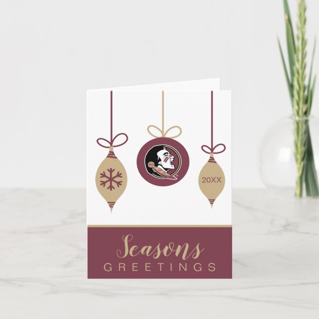 Florida State Seminoles Holiday Ornament (Front)