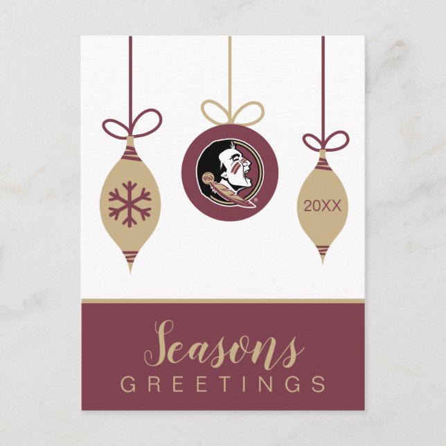 Florida State Seminoles Holiday Ornament (Front)