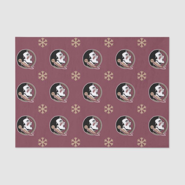 Florida State Seminoles Holiday Snowflake Tissue Paper (Front)