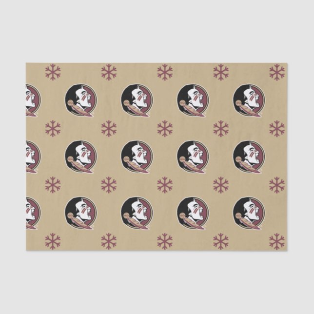 Florida State Seminoles Holiday Snowflake Tissue Paper (Front)
