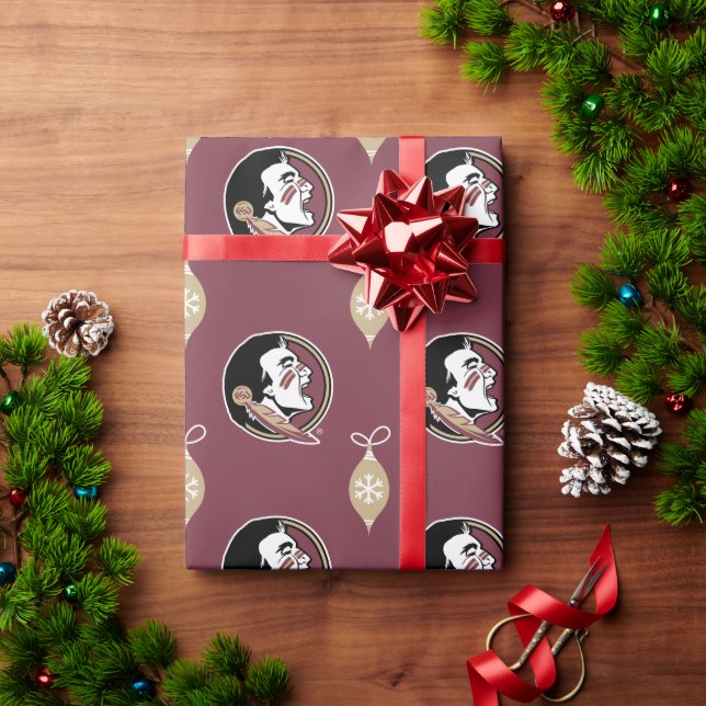 Florida State Seminoles Holiday Snowflake Wrapping Paper (Holiday Gift)