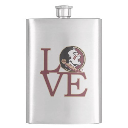 Florida State Seminoles Love Hip Flask