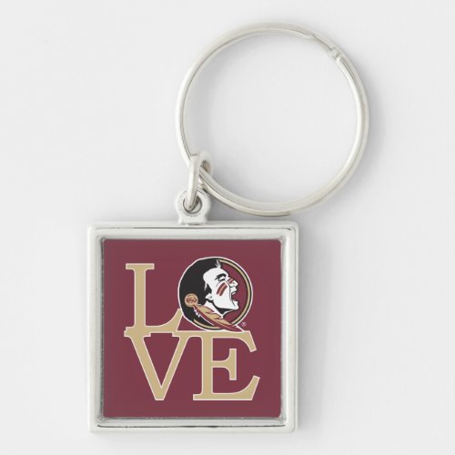 Florida State Seminoles Love Keychain