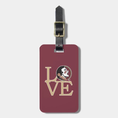 Florida State Seminoles Love Luggage Tag